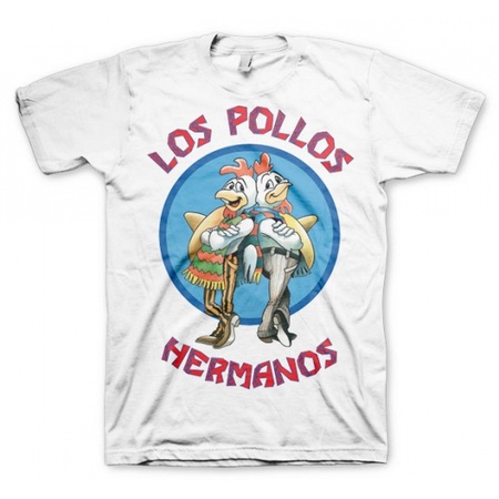 T-shirt Breaking Bad Los Pollos wit voor heren