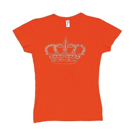 Holland  t-shirt for ladies in orange with crown