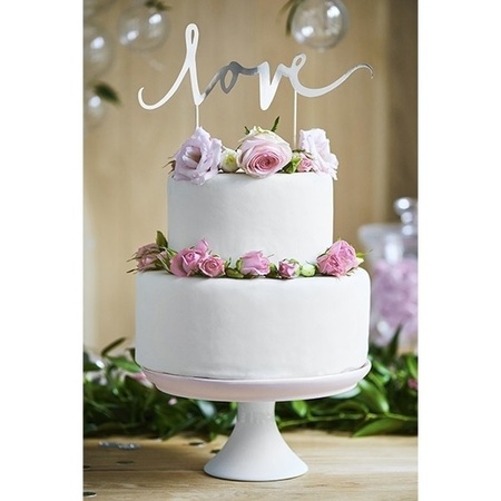 Cake topper Love 17 cm