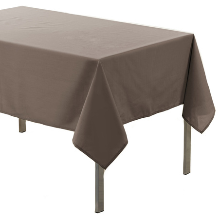 Tablecloth taupe 140 x 250 textile/fabric