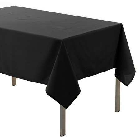 Tablecloth black 140 x 250 textile/fabric