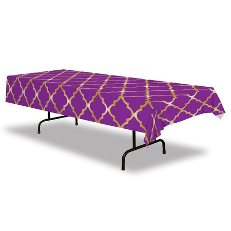 Tablecloth purple arabian night print