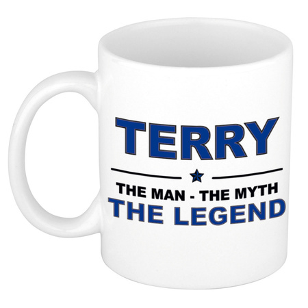 Terry The man, The myth the legend cadeau koffie mok / thee beker 300 ml