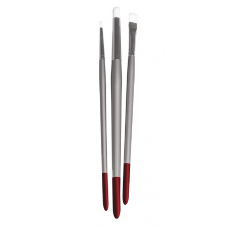 Fabric paint brushes white 3 pieces