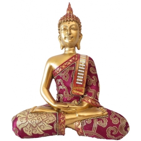 Thai Buddha statue red 25 cm