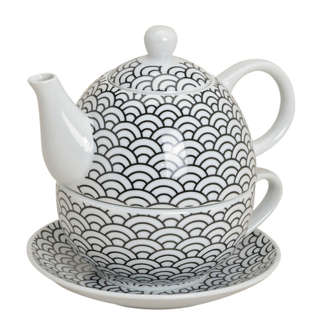 Teapot set retro scales