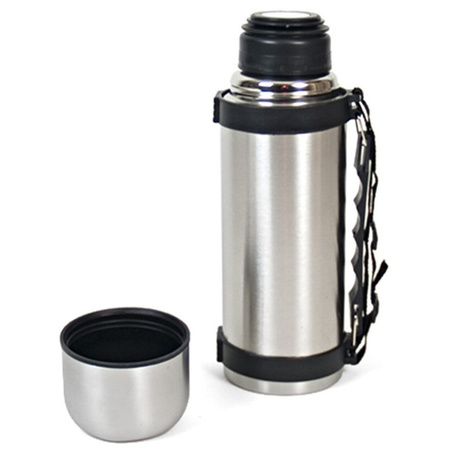 Stainless steel vacuum flask with strap 550 ml 