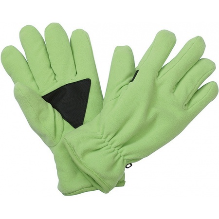Thinsulate fleece gloves lime
