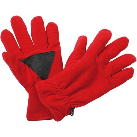 Thinsulate fleece gloves red