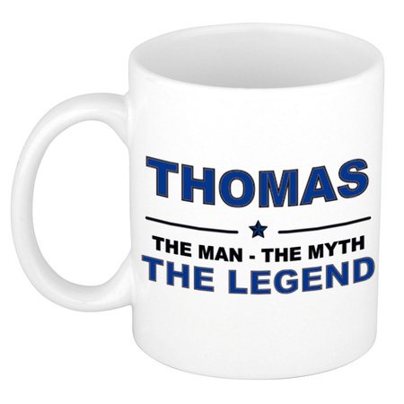 Thomas The man, The myth the legend cadeau koffie mok / thee beker 300 ml
