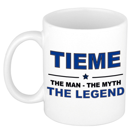 Tieme The man, The myth the legend cadeau koffie mok / thee beker 300 ml