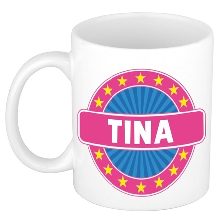 Tina naam koffie mok / beker 300 ml