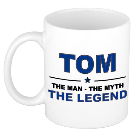 Tom The man, The myth the legend cadeau koffie mok / thee beker 300 ml
