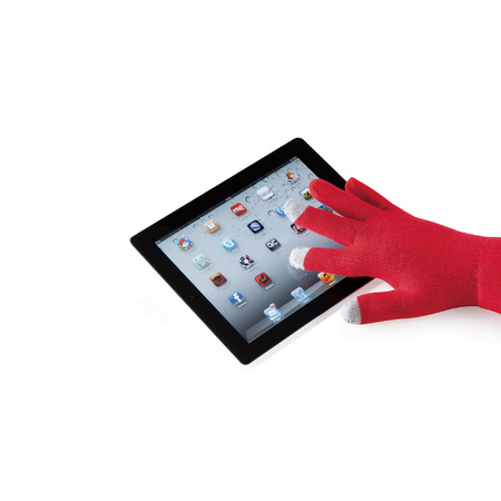 Touchscreen smartphone handschoenen rood voor volwassenen