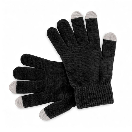 Touchscreen gloves black for adults