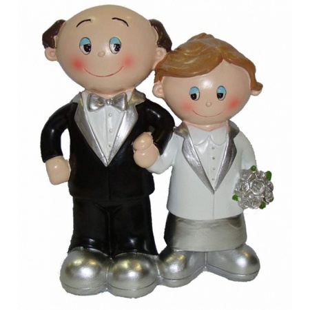 Wedding figure silver couple