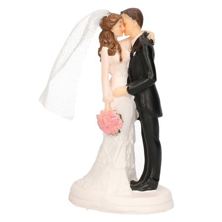 Wedding figurines kiss cake decoration 14cm