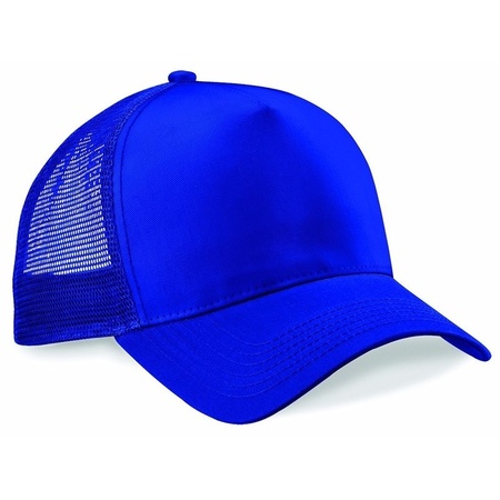 Truckers baseball cap kobalt baluw voor volwassenen