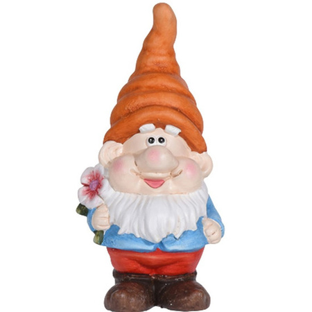 Set of 2 garden gnomes Dave and Dick 23 cm