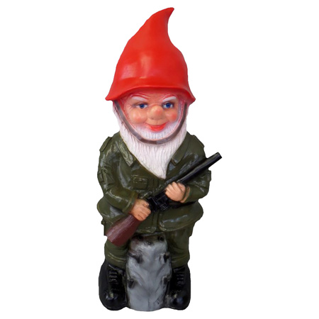 Garden gnome military 50 cm