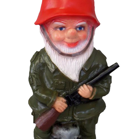 Garden gnome military 50 cm