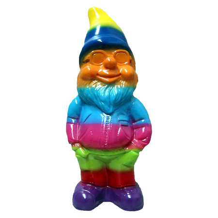Garden gnome rainbow pride 35 cm