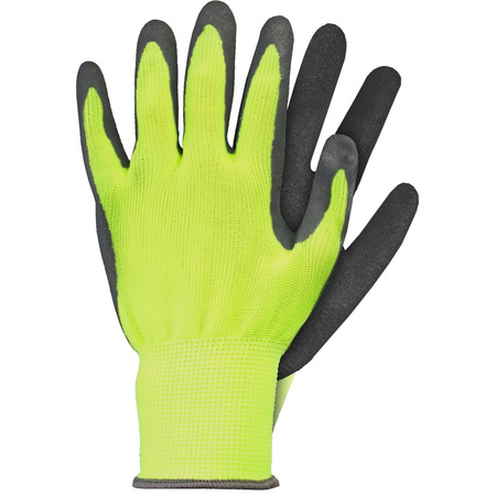 Gardening gloves / work gloves yellow latex