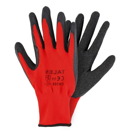 Tuinwerkhandschoenen/werkhandschoenen rood/zwart maat XL