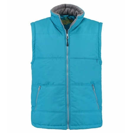 Turquoise bodywarmer for ladies