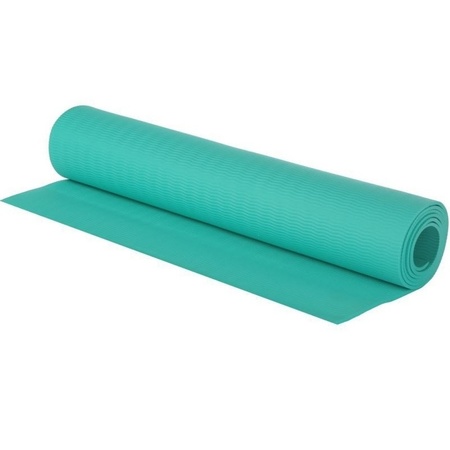 Turquoise blue yogamat/sportsmat 180 x 60 cm