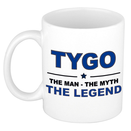 Tygo The man, The myth the legend cadeau koffie mok / thee beker 300 ml