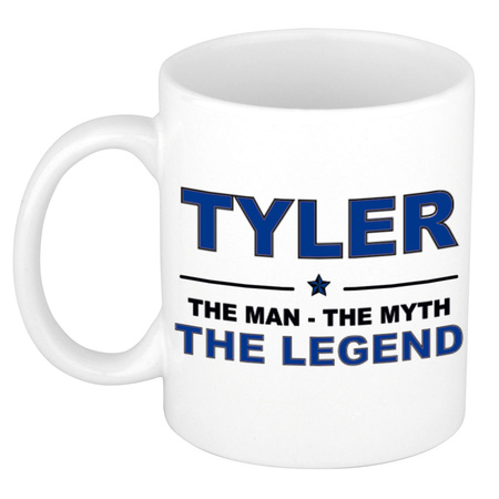 Tyler The man, The myth the legend cadeau koffie mok / thee beker 300 ml