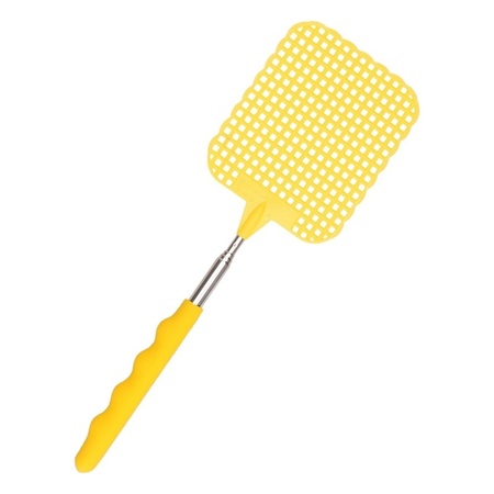 Extendable fly swatter yellow  56 cm