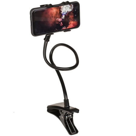 Universal smartphone holder with clemb
