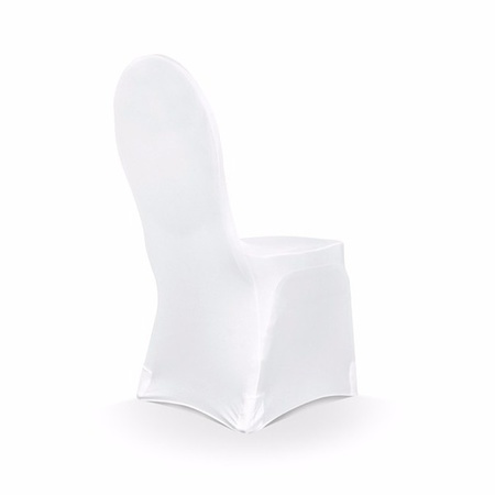 Universele witte elastische stoelhoes 50 x 105 cm