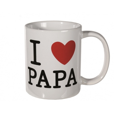 Stoneware mug I love papa
