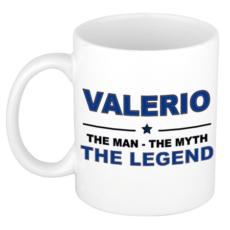 Valerio The man, The myth the legend cadeau koffie mok / thee beker 300 ml