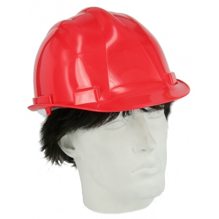 Safety adjustable helmet red 55-62 cm