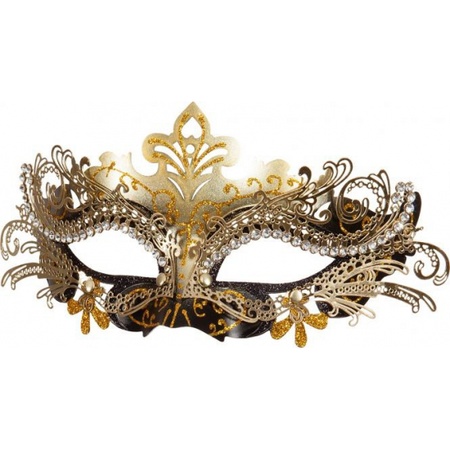 Venetian eye mask black/gold