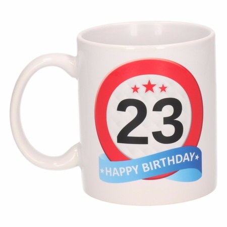 Birthday road sign mug 23 year
