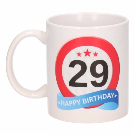 Birthday road sign mug 29 year