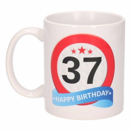 Birthday road sign mug 37 year