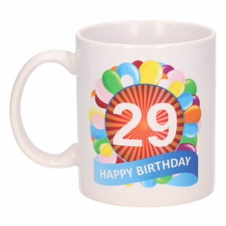 Birthday balloon mug 29 year