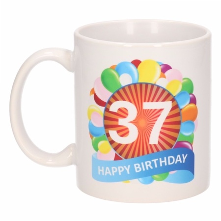 Birthday balloon mug 37 year