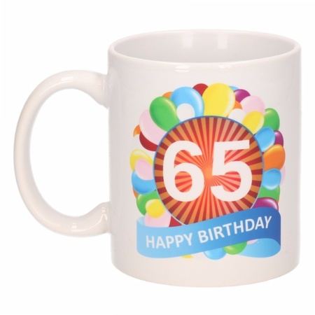 Birthday balloon mug 65 year
