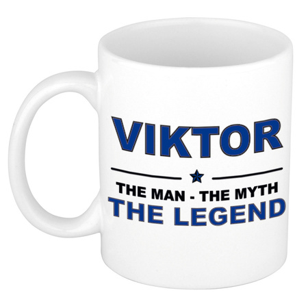 Viktor The man, The myth the legend cadeau koffie mok / thee beker 300 ml