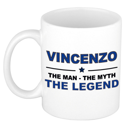 Vincenzo The man, The myth the legend cadeau koffie mok / thee beker 300 ml