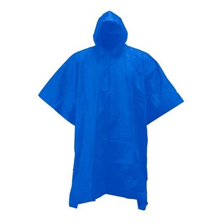Vinyl poncho with a hood