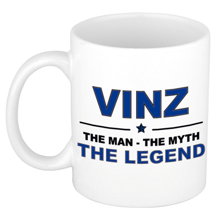Vinz The man, The myth the legend cadeau koffie mok / thee beker 300 ml