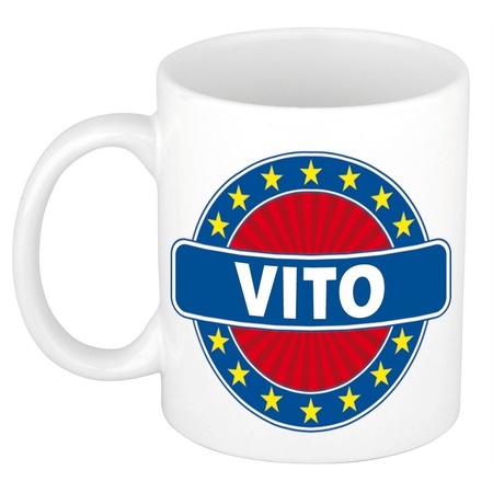 Vito naam koffie mok / beker 300 ml